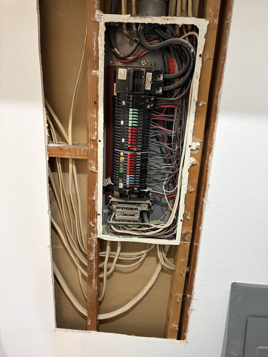 Aging cloth wiring diagnosed before a rewire by All Current Electric