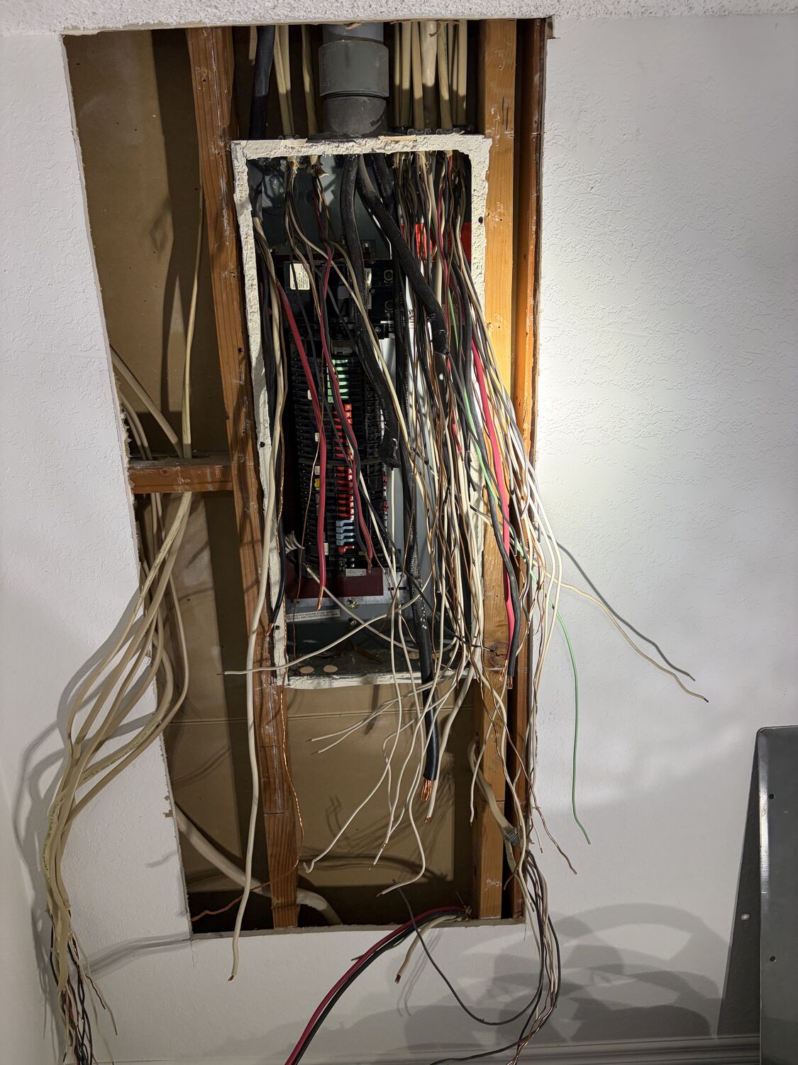Whole-home rewiring replacing old wiring by All Current Electric