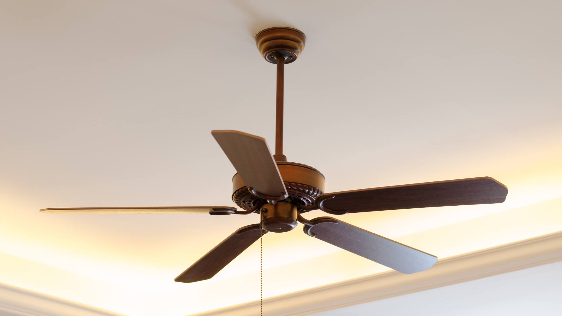 Ceiling fan installed in an Inland Empire home